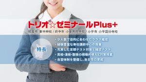 トリオ☆ゼミナールPlus＋の特長